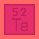 tellurium, periodic, table, education, chemistry, science, shapes, and, symbols