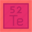 tellurium, periodic, table, education, chemistry, science, shapes, and, symbols 
