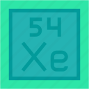 xenon, periodic, table, education, chemistry, science, shapes, and, symbols