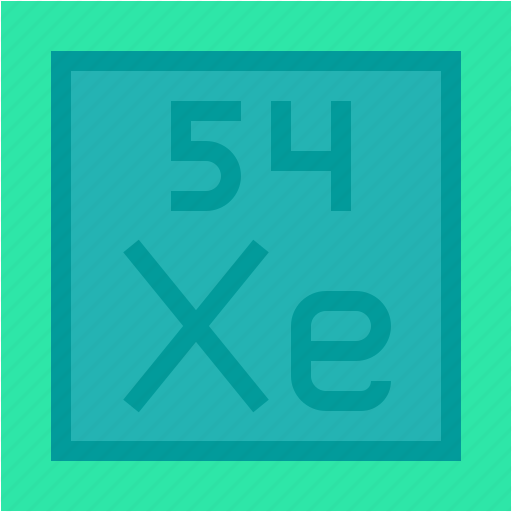 Xenon, periodic, table, education, chemistry, science, shapes icon - Download on Iconfinder