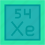 xenon, periodic, table, education, chemistry, science, shapes, and, symbols 