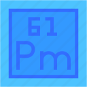 promethium, periodic, table, education, chemistry, science, shapes, and, symbols