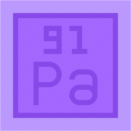 Protactinium, periodic, table, education, chemistry, science, shapes icon - Download on Iconfinder