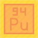 plutonium, periodic, table, education, chemistry, science, and