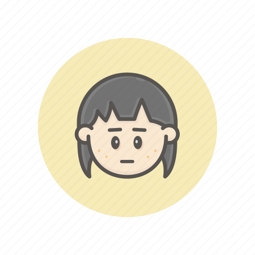 Face, avatar, female, girl, asian, young, disappointed icon - Download on Iconfinder