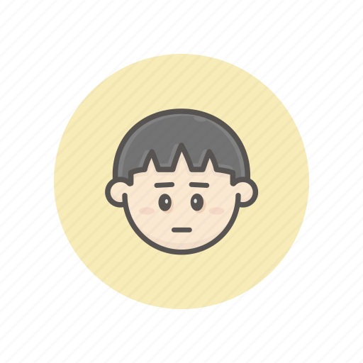 Face, avatar, male, boy, asian, young, disappointed icon - Download on Iconfinder
