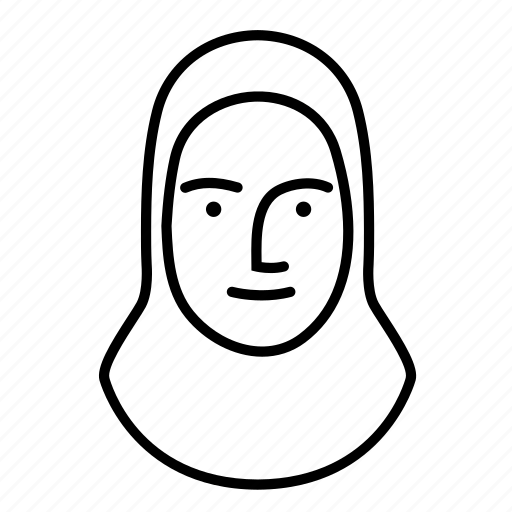 Face, hijab, human, person, persona, woman icon - Download on Iconfinder