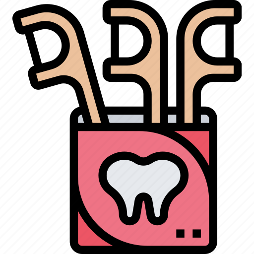 Floss, dental, teeth, dentistry, clean icon - Download on Iconfinder
