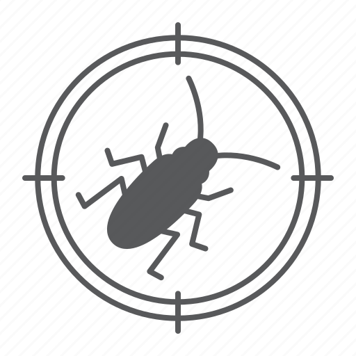 Cockroach, target, pest, control, kill, insect, crosshair icon - Download on Iconfinder