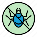 bee, bug, fumigation, insect, no spider, pest, prohibition