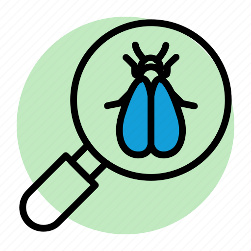 Bee, bug, insect, magnifier, pest, search, virus icon - Download on Iconfinder
