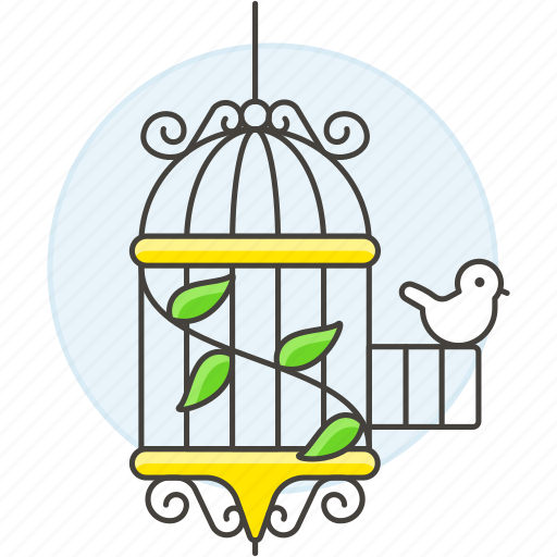 Animal, bird, birds, cage, climbing, little, open icon - Download on Iconfinder