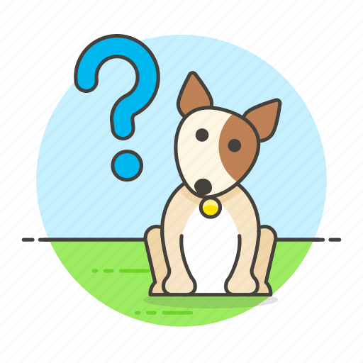 Animal, curious, dog, interested, mark, pet, puppy icon - Download on Iconfinder