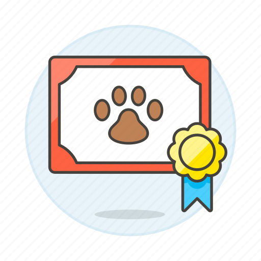 Medal, adoption, badge, paw, certificate, animal, pride icon - Download on Iconfinder