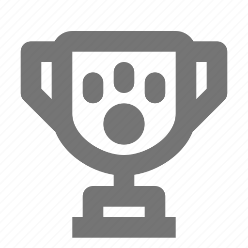 Trophy, award, paw, animal, contest, pet, reward icon - Download on Iconfinder