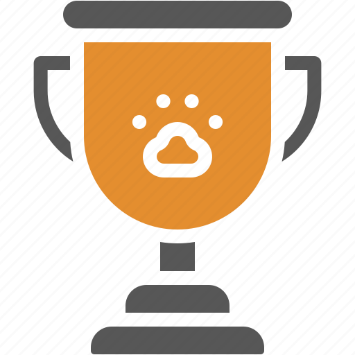Champion, trophy, pet, award, paw, print, winner icon - Download on Iconfinder