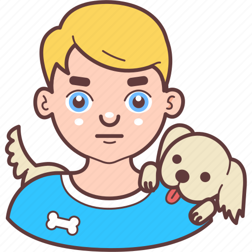 Avatar, blond, canine, dog, face, man, pet icon - Download on Iconfinder