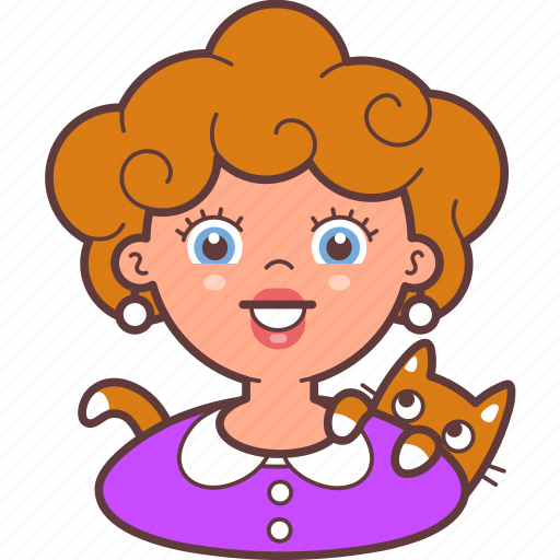 Avatar, cat, face, girl, pet, smile, woman icon - Download on Iconfinder