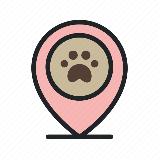 Geotag, location, pet, pin, shop, store icon - Download on Iconfinder