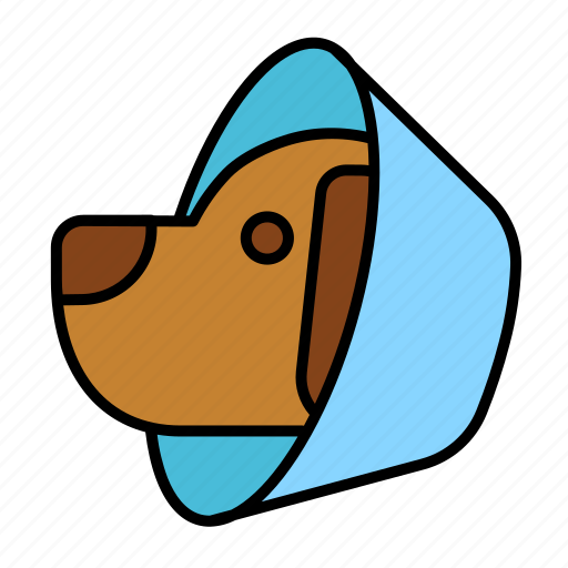 Collar, cone, elizabethan, medical, pet, veterinary, dog icon - Download on Iconfinder