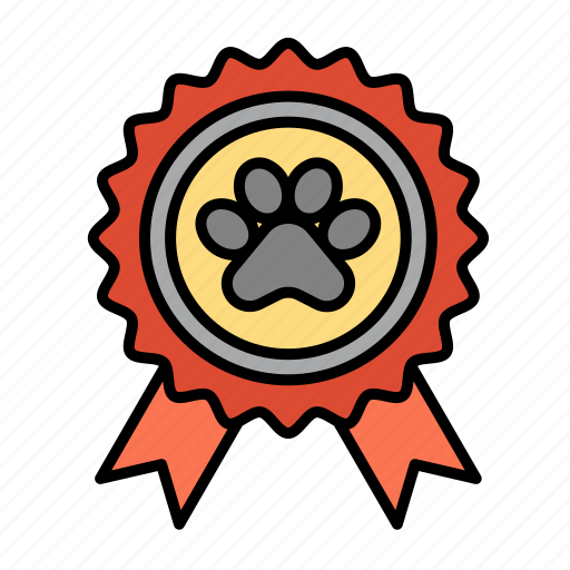Dog, pedigree, contest, medal, pet, award, winner icon - Download on Iconfinder