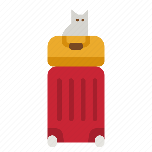 Pet, luggage, travel, car, dog icon - Download on Iconfinder