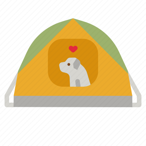 Tent, pet, dog, paw, campping icon - Download on Iconfinder
