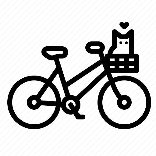 Pet, bike, bicycle, basket, dog icon - Download on Iconfinder