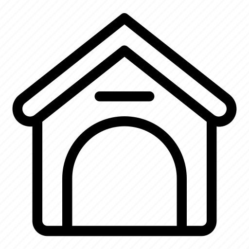Dog, dog house, furniture and household, house, kennel, miscellaneous, pet house icon - Download on Iconfinder