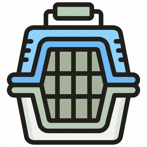Box, cage, transport, pet, carrier icon - Download on Iconfinder