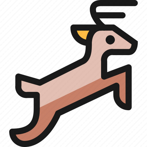 Deer, jump icon - Download on Iconfinder on Iconfinder