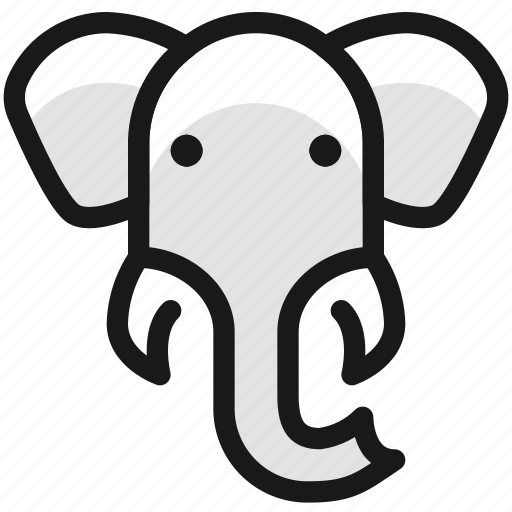 Elephant, head icon - Download on Iconfinder on Iconfinder