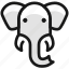 elephant, head 