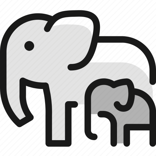 Elephant, mother icon - Download on Iconfinder on Iconfinder