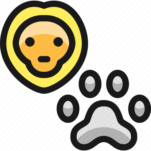Lion, footprint icon - Download on Iconfinder on Iconfinder