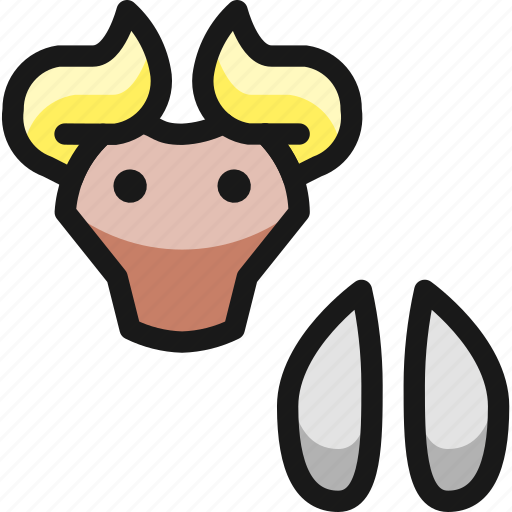 Livestock, bull, footstep icon - Download on Iconfinder