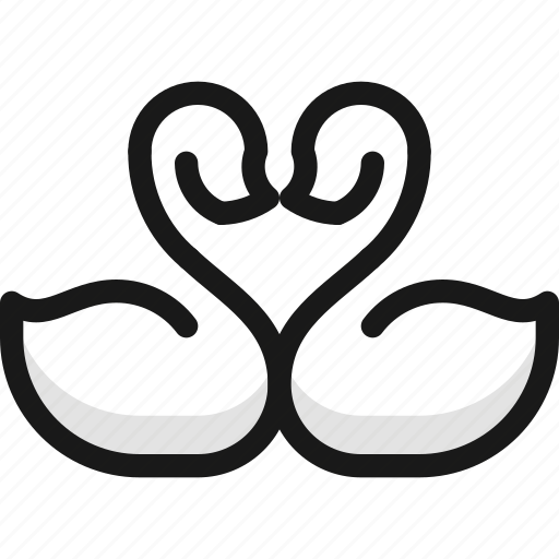 Swan, couple icon - Download on Iconfinder on Iconfinder