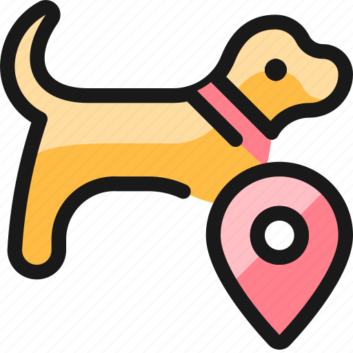 Pet, tracking, dog, location icon - Download on Iconfinder