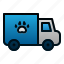animal, pet, transportation, truck, vehicle, veterinary 