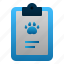 animal, clipboard, note, pet, report, veterinary 