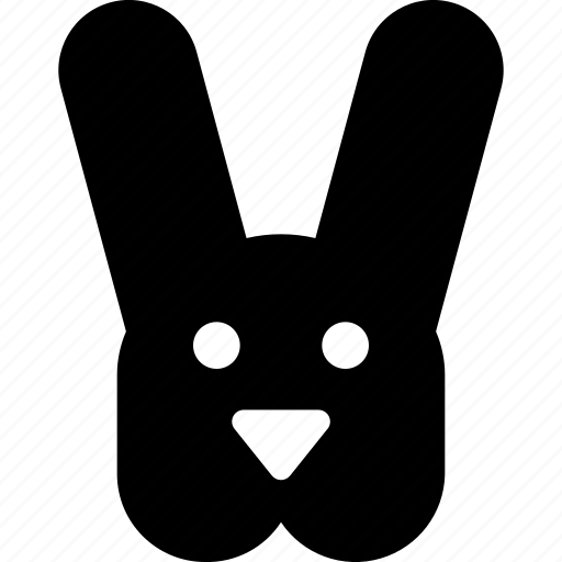 Rabbit, face, ears, animals, bunny, pets, hare icon - Download on Iconfinder