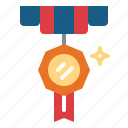 award, badge, medal, reward