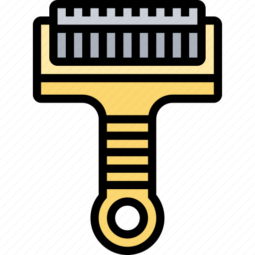 Brush, comb, grooming, hair, pet icon - Download on Iconfinder