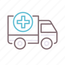 pharmacy, delivery, truck, shipping