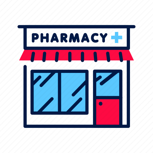 Building, drugstore, front, pharmacy icon - Download on Iconfinder