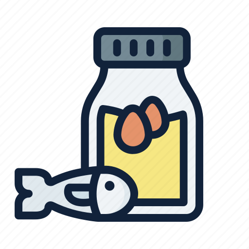Bottle, fish, healthcare, oil, supplements icon - Download on Iconfinder