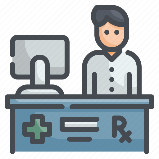 Counter, pharmacy, pharmacist, drugstore, dispensary icon - Download on Iconfinder