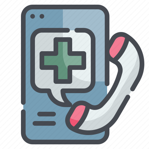 Emergency, call, medical, telemedicine, therapy icon - Download on Iconfinder