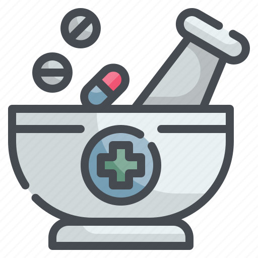 Mortar, potion, medication, ingredient, grind icon - Download on Iconfinder