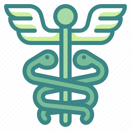 Caduceus, wings, serpents, medical, symbol icon - Download on Iconfinder